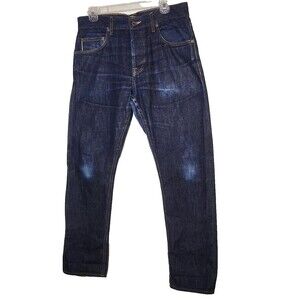 BRAVE STAR CONE DENIM JEANS 33 x 30 SLIM STRAIGHT SELVEDGE MADE IN USA